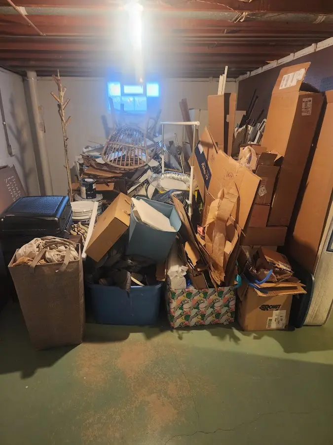 Roll-off dumpster container at job site for Roll Off Dumpster Rental in Lake Holm